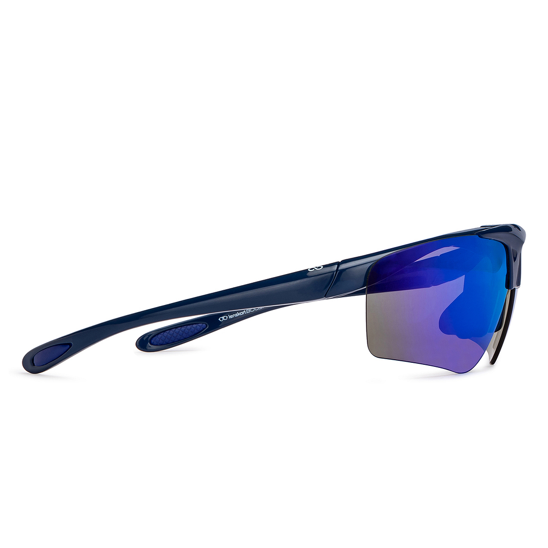 Lenskart Boost Online Blue Full Rim Square left side