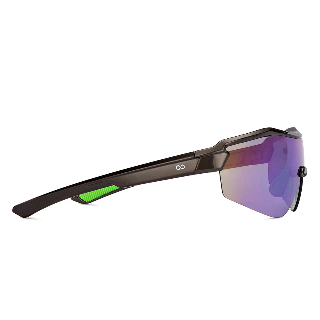 Lenskart Boost Online Grey Full Rim Square left side