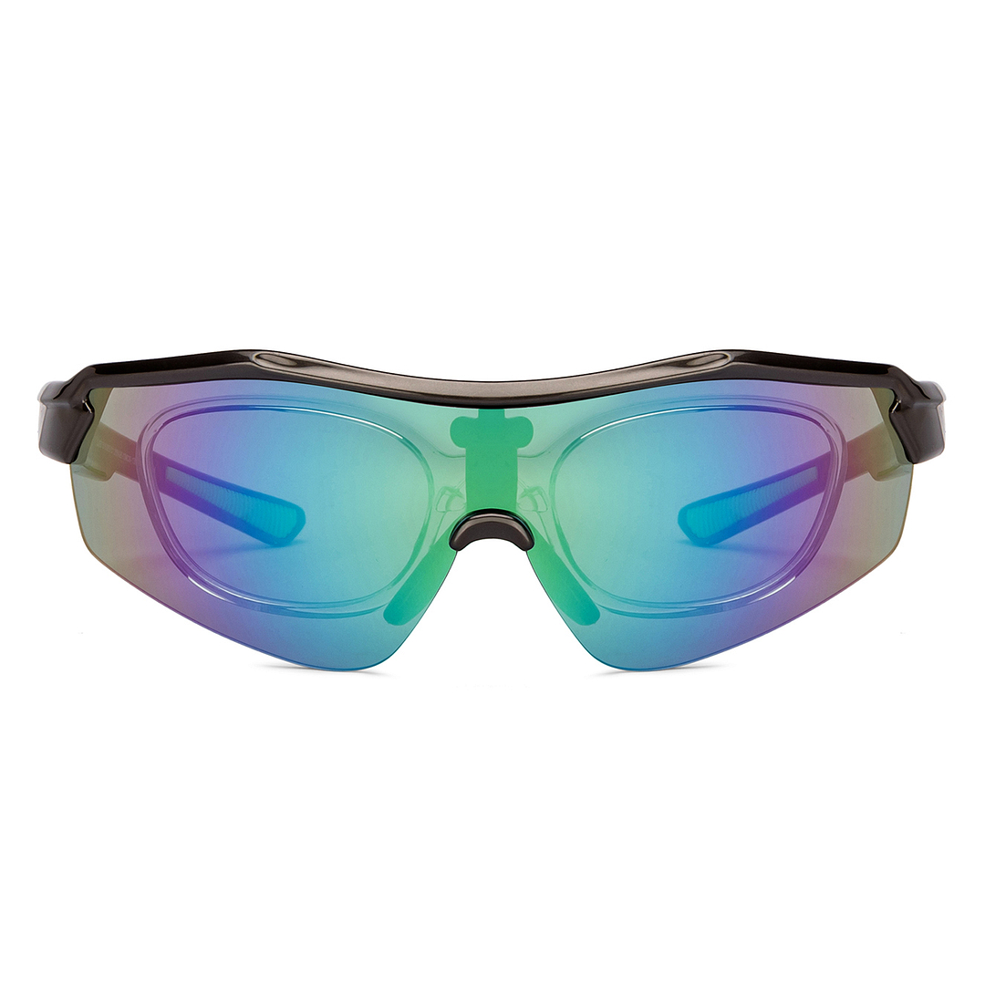 Lenskart Boost Online Grey Full Rim Square left side