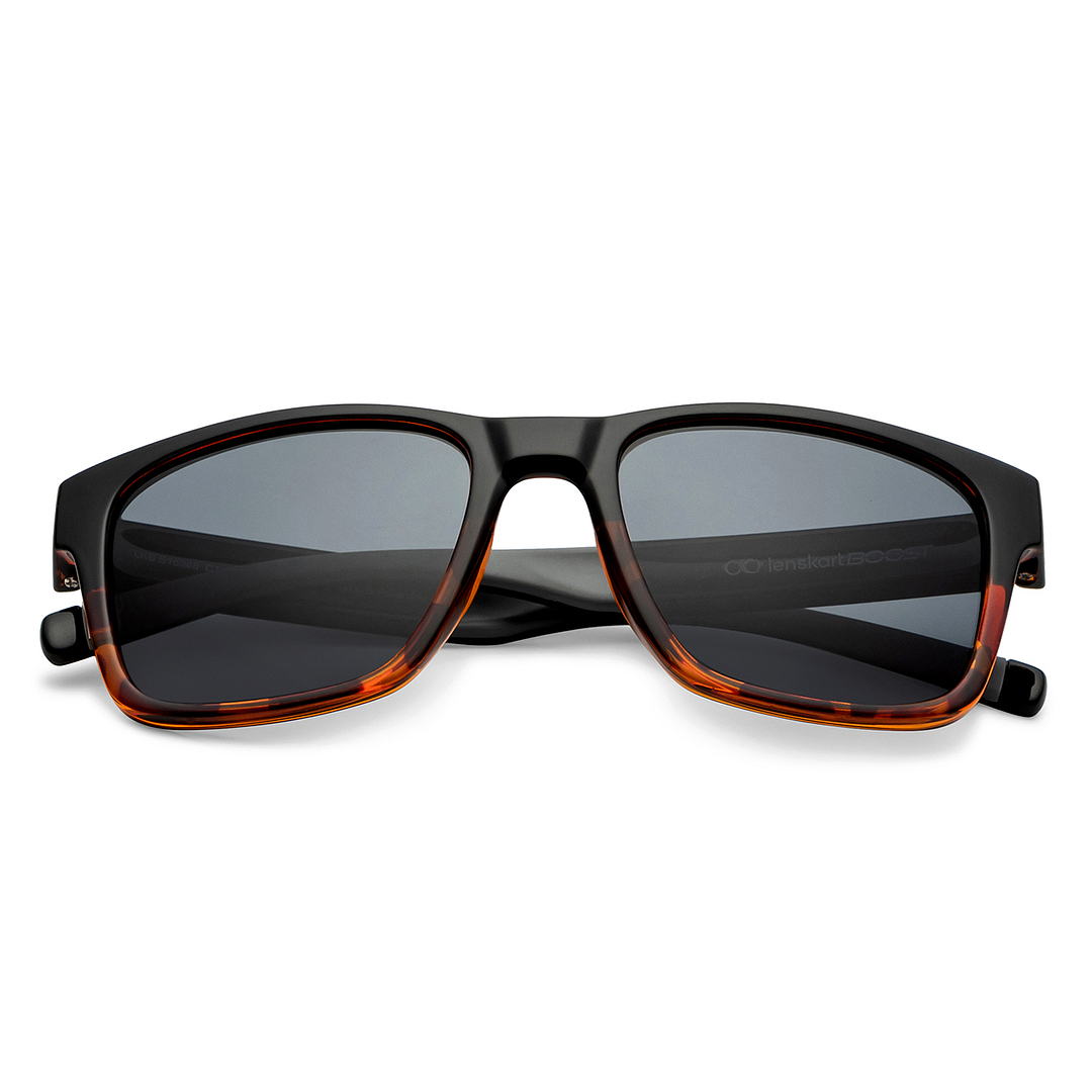 Buy Grey Tortoise Full Rim Sports Lenskart Boost RIDE LKB S15368