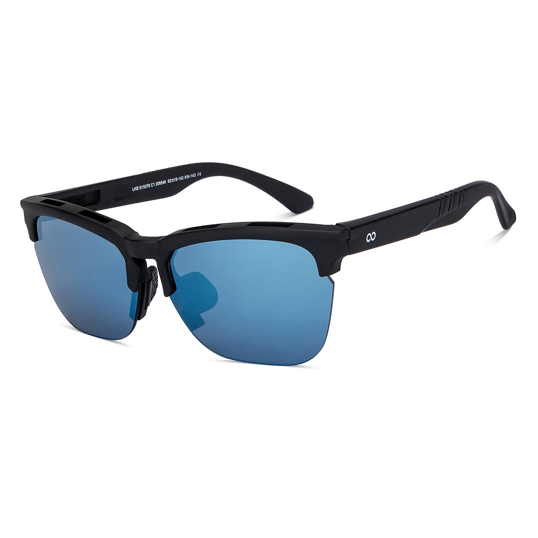 Lenskart Boost Online Black Half Rim Square right side