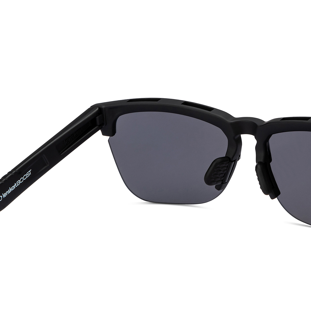 Lenskart Boost Online Black Half Rim Square right side