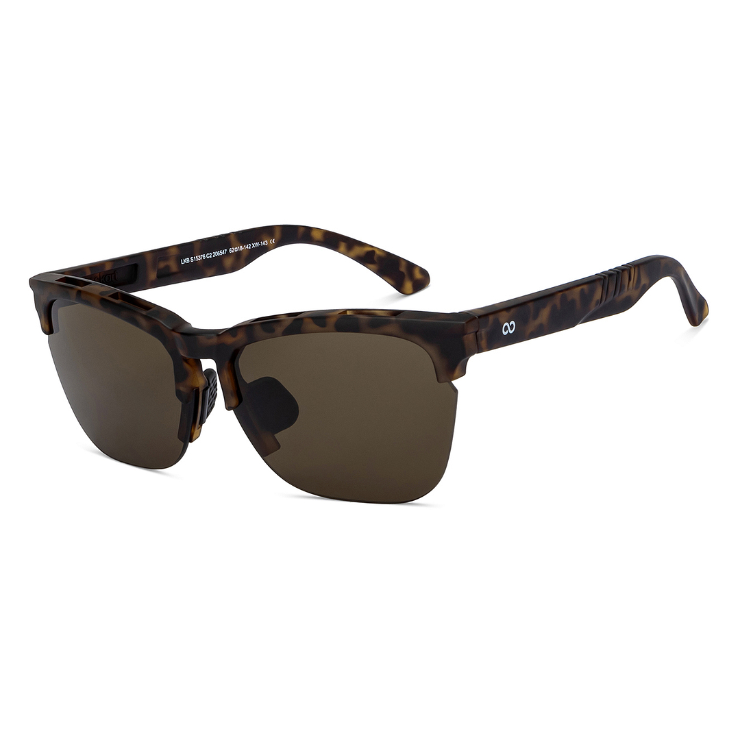 Lenskart Boost Online Demi Half Rim Square left side