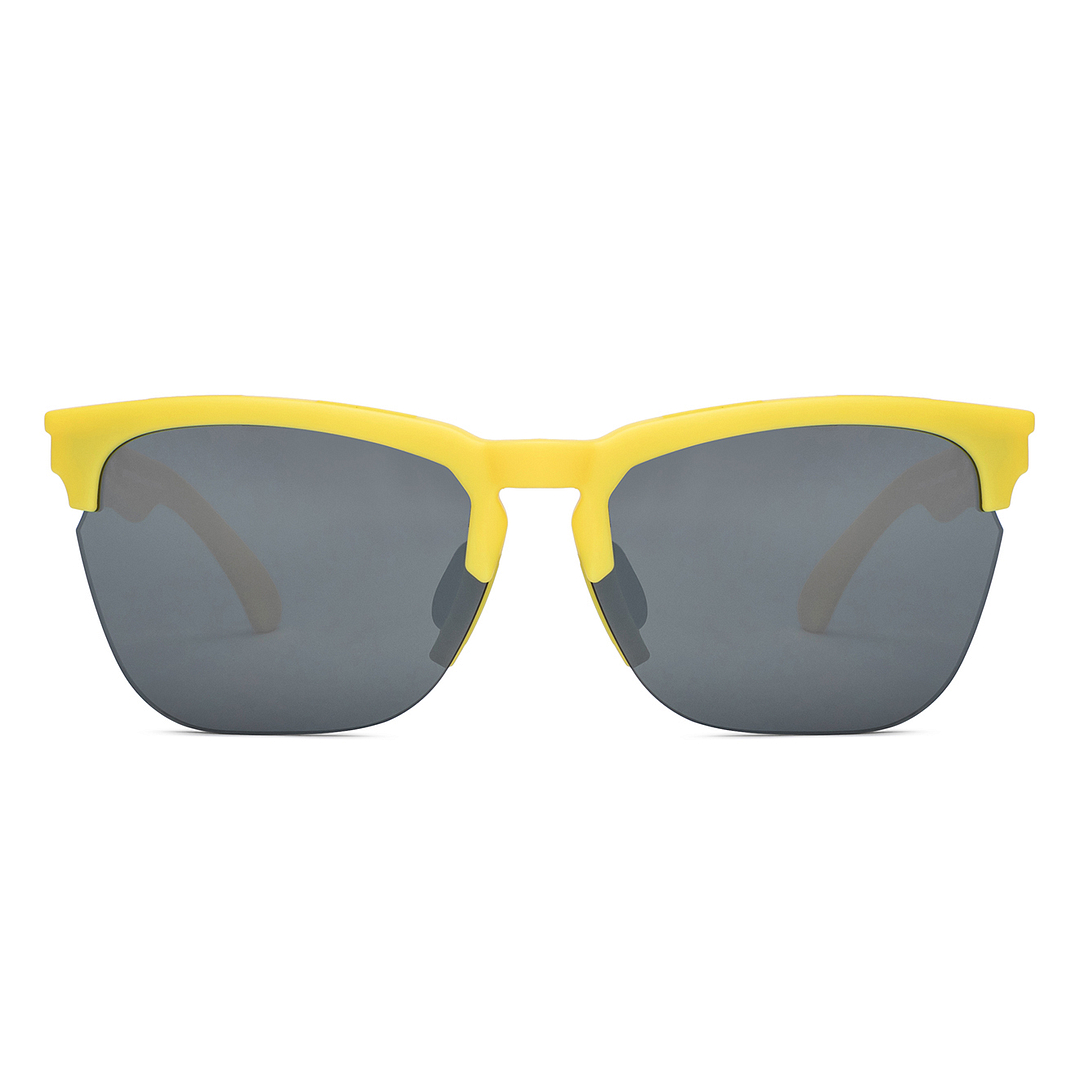 Lenskart Boost Online Yellow Half Rim Square right side