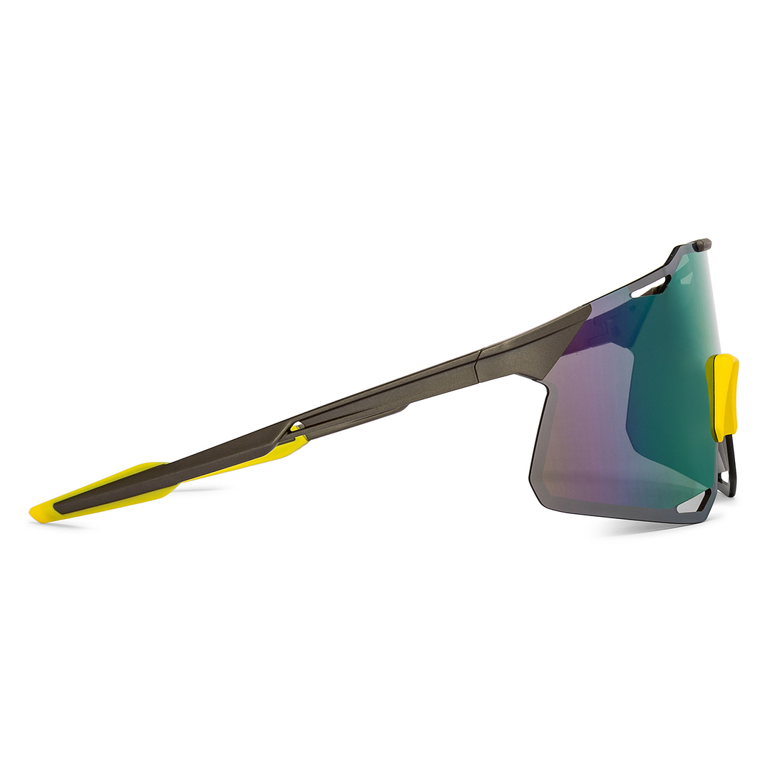 Lenskart Boost Online Grey Full Rim Square left side