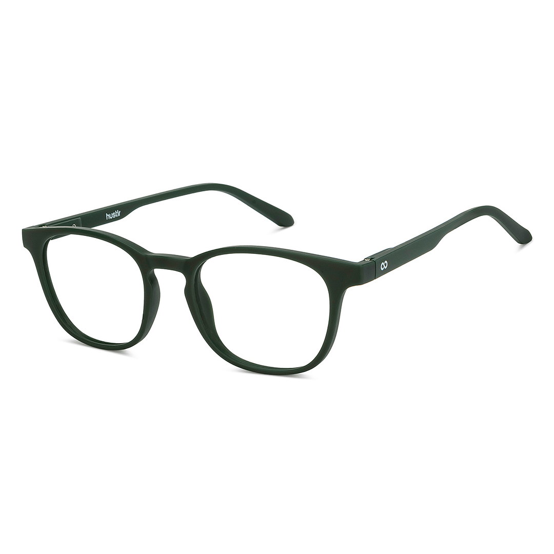 Lenskart Hustlr Online Military Green Full Rim Square right side