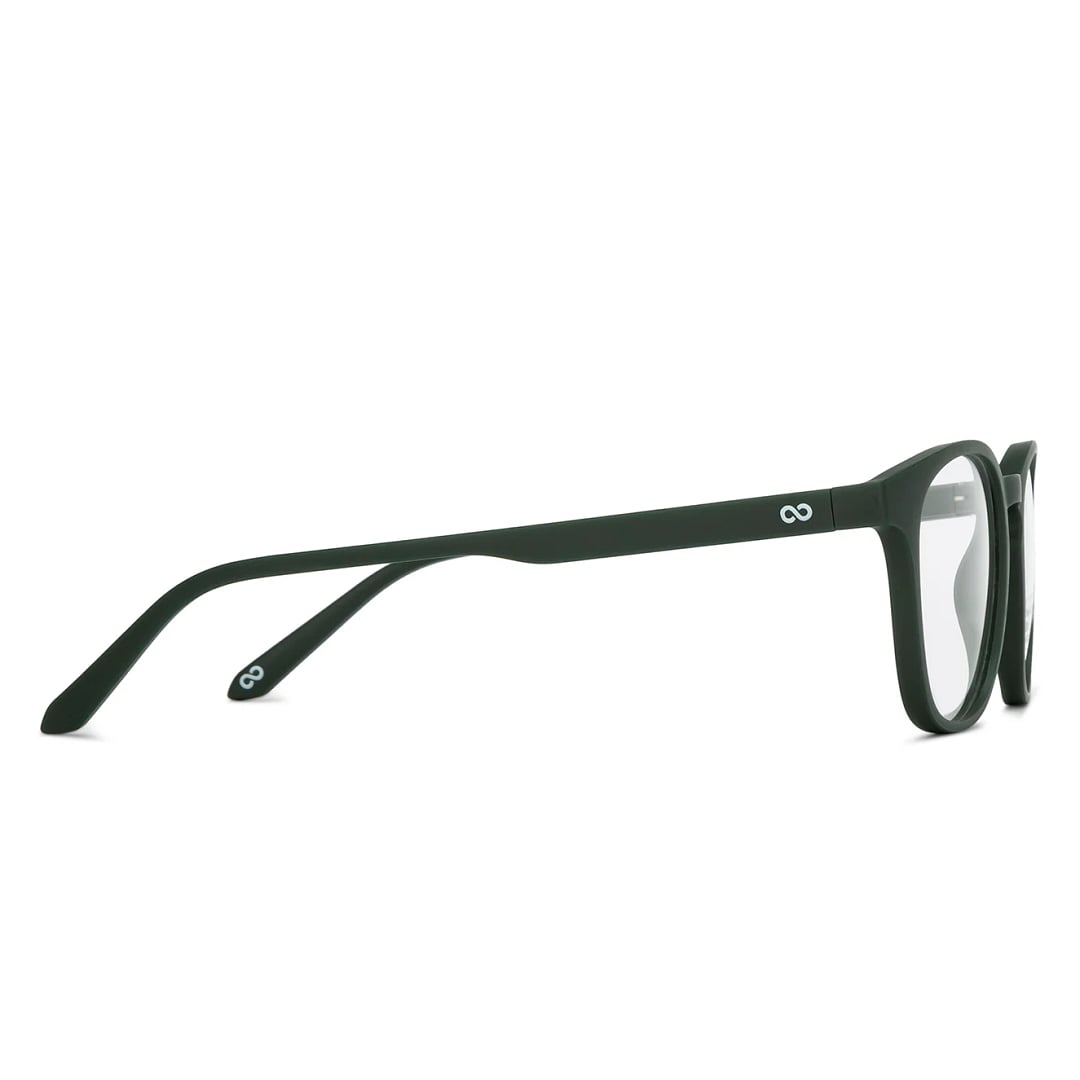Lenskart Hustlr Online Military Green Full Rim Square left side