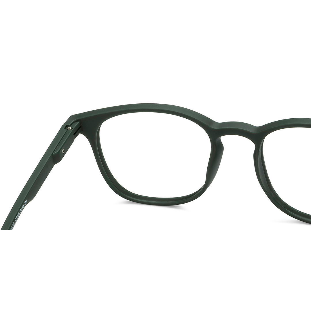 Lenskart Hustlr Online Military Green Full Rim Square right side