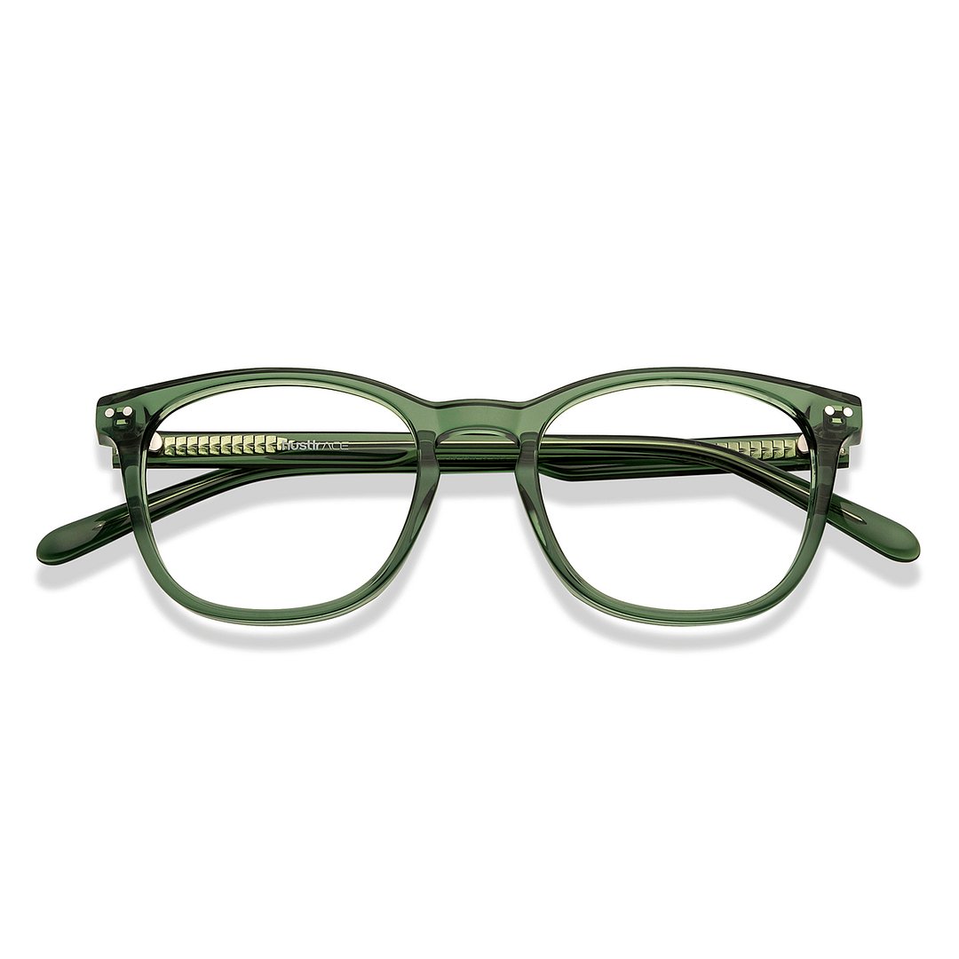 Lenskart Hustlr Olive-Ace Full Rim Square left side