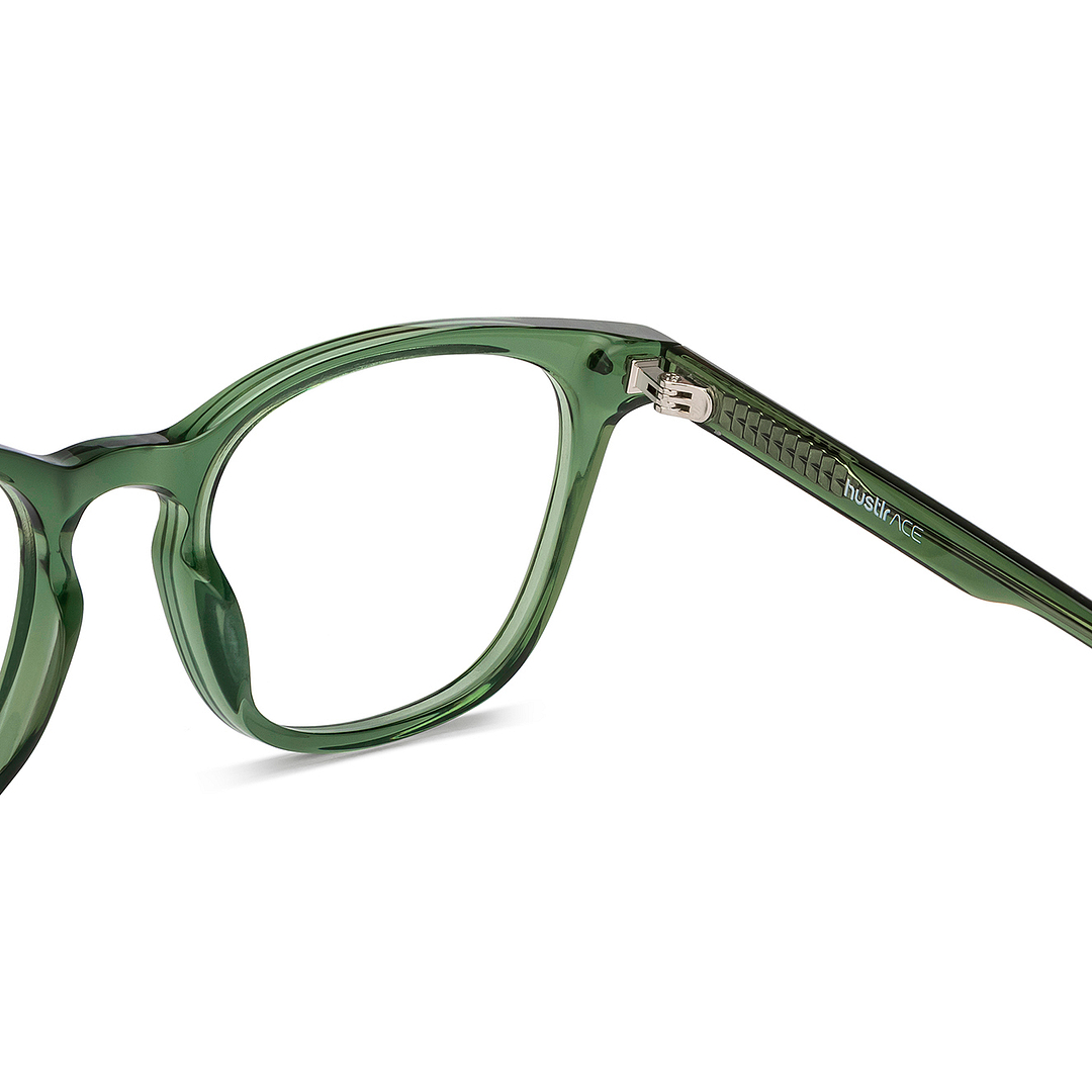 Lenskart Hustlr Olive-Ace Full Rim Square right side