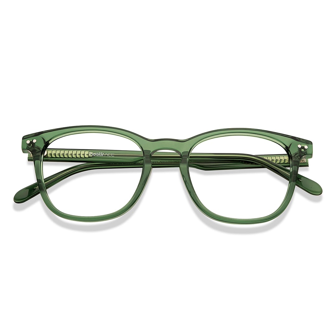 Lenskart Hustlr Olive-Ace Full Rim Square left side