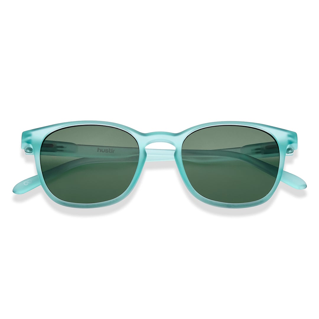 Lenskart Hustlr Online Turquoise Full Rim Square left side
