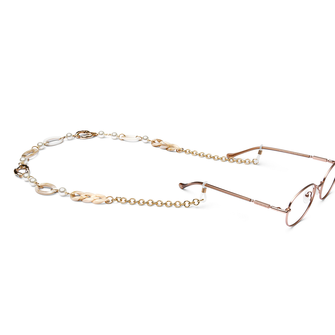 Lenskart STUDIO Gold Grey Chain Lenskart LK A16107-C1 Length 700 cm Width 20 mm left side