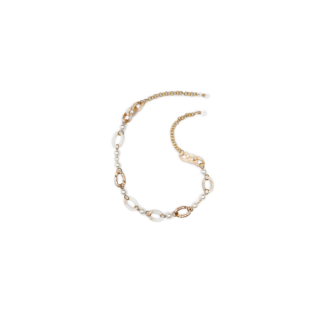 Lenskart STUDIO Gold Grey Chain Lenskart LK A16107-C1 Length 700 cm Width 20 mm left side