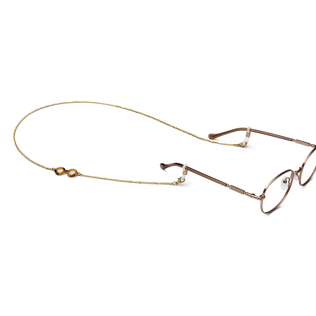 Lenskart STUDIO Gold Brown Chain Lenskart LK A16110-C1 Length 700 cm Width 11 mm left side