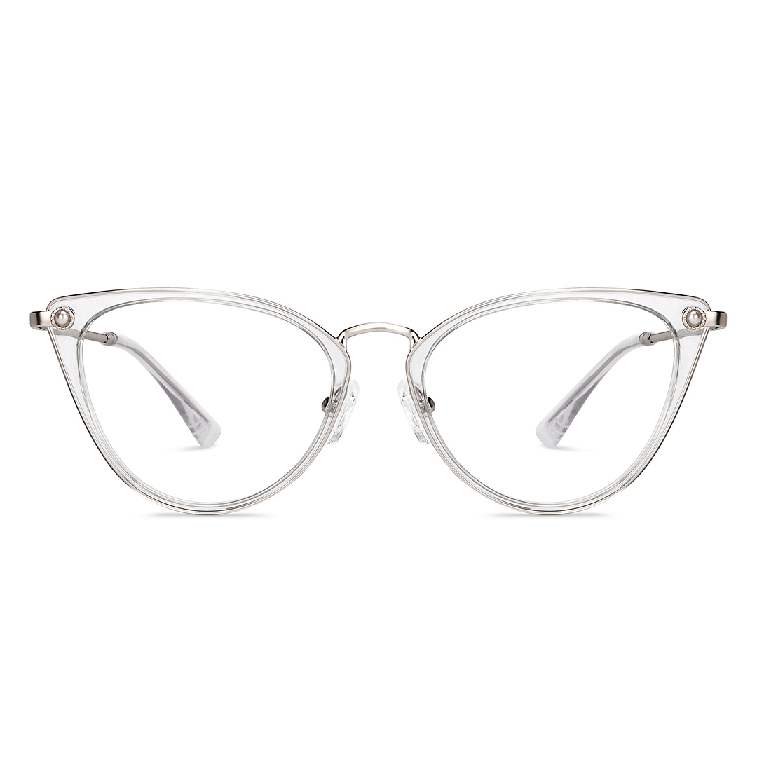 Lenskart Studio Online Crystal Transparent Full Rim Cat Eye right side