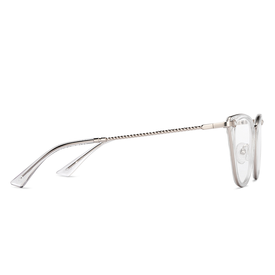 Lenskart Studio Online Crystal Transparent Full Rim Cat Eye right side