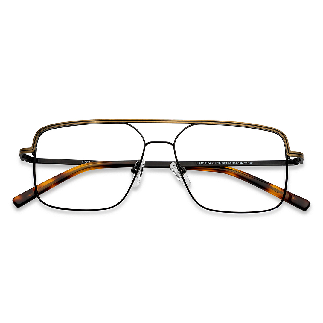 Lenskart Studio Online Black Full Rim Square left side