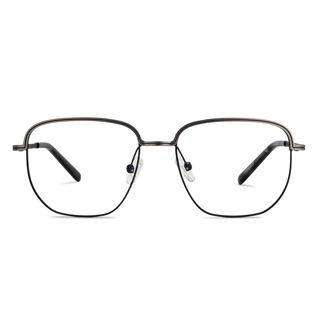 Lenskart Studio Online Mid Gunmetal Full Rim Geometric right side