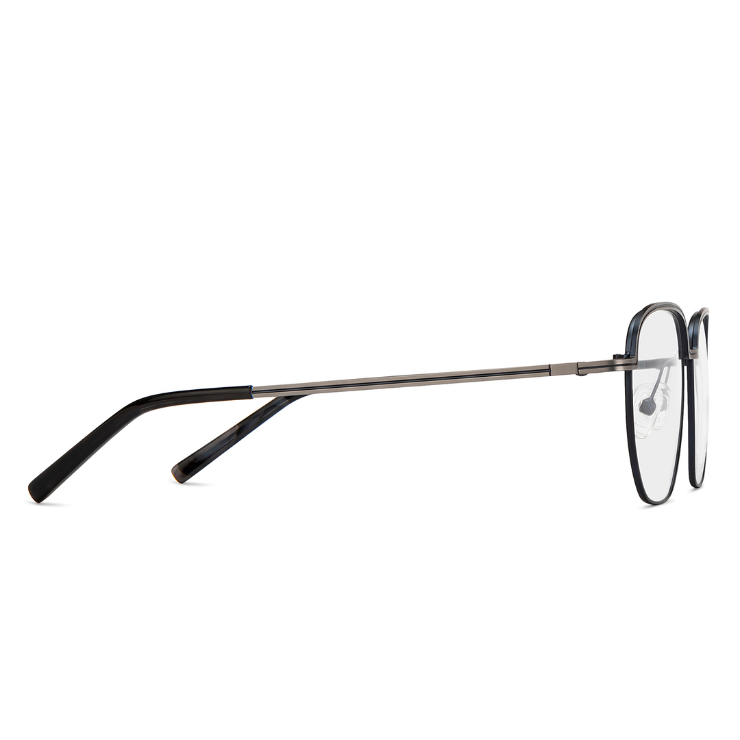 Lenskart Studio Online Mid Gunmetal Full Rim Geometric left side