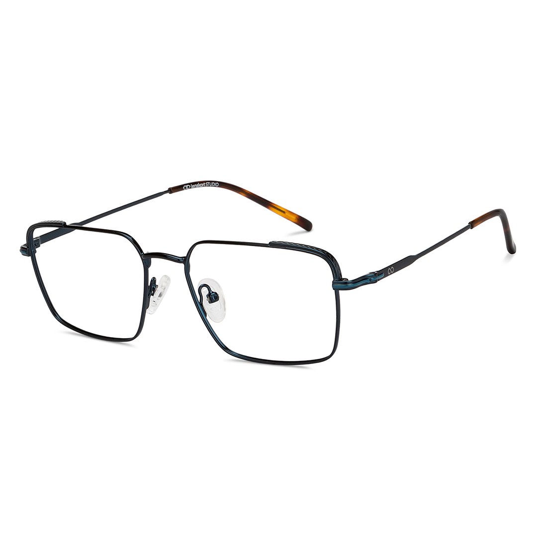 Lenskart Studio Online Sky Blue Full Rim Square right side