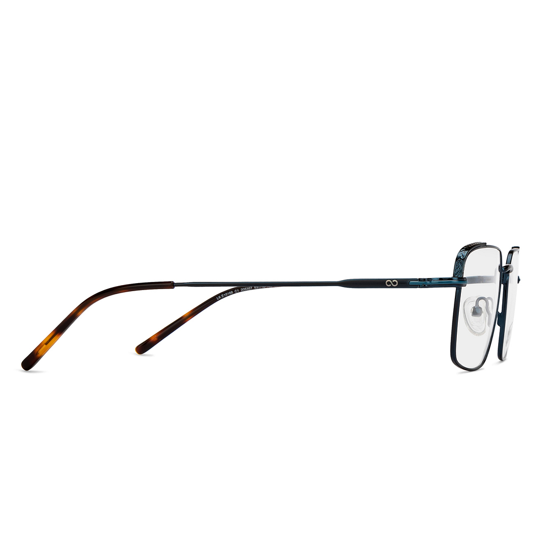Lenskart Studio Online Sky Blue Full Rim Square left side