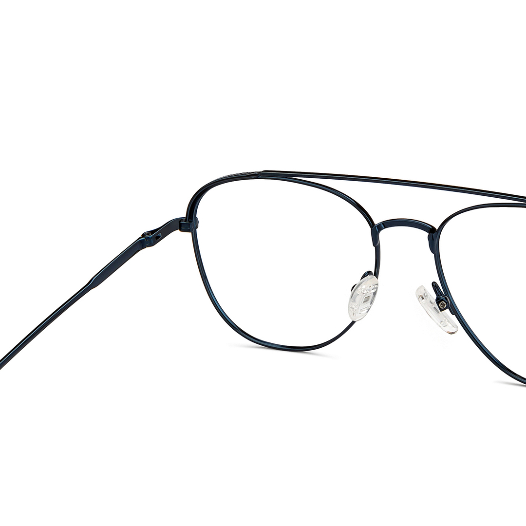 Lenskart Studio Online Sky Blue Full Rim Aviator right side