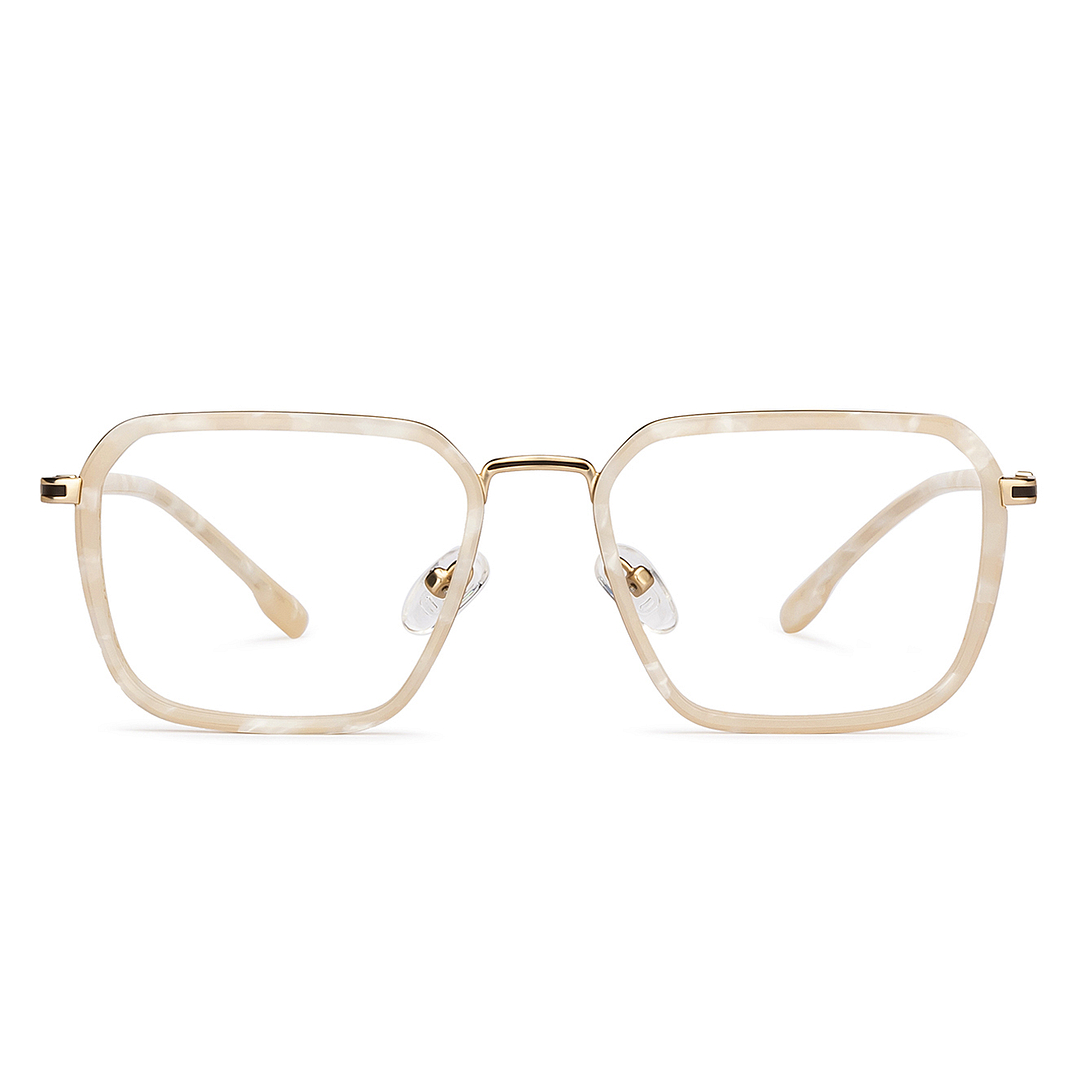 Lenskart Studio Online White Full Rim Square left side