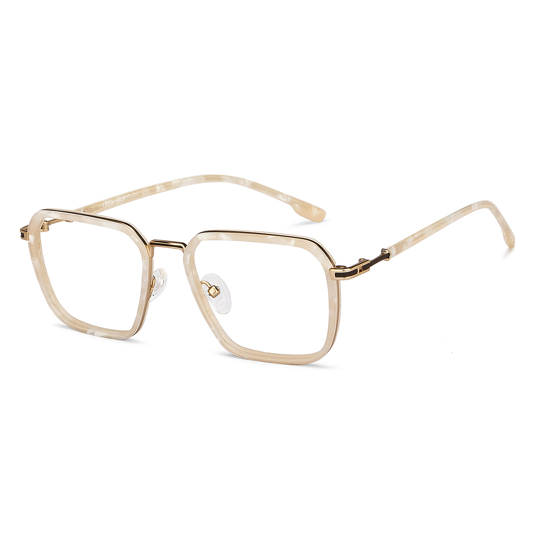 Lenskart Studio Online White Full Rim Square right side