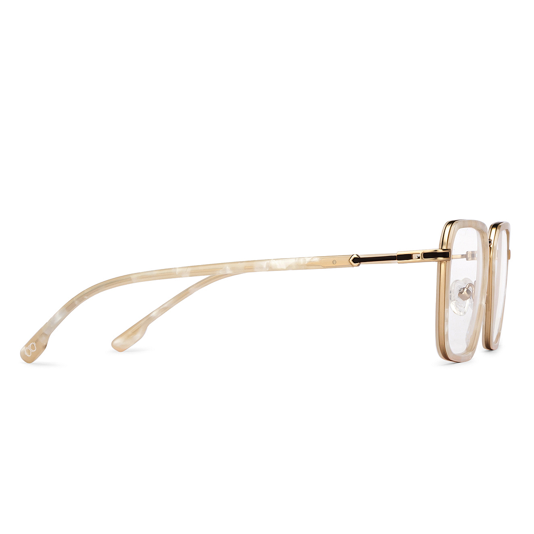 Lenskart Studio Online White Full Rim Square left side