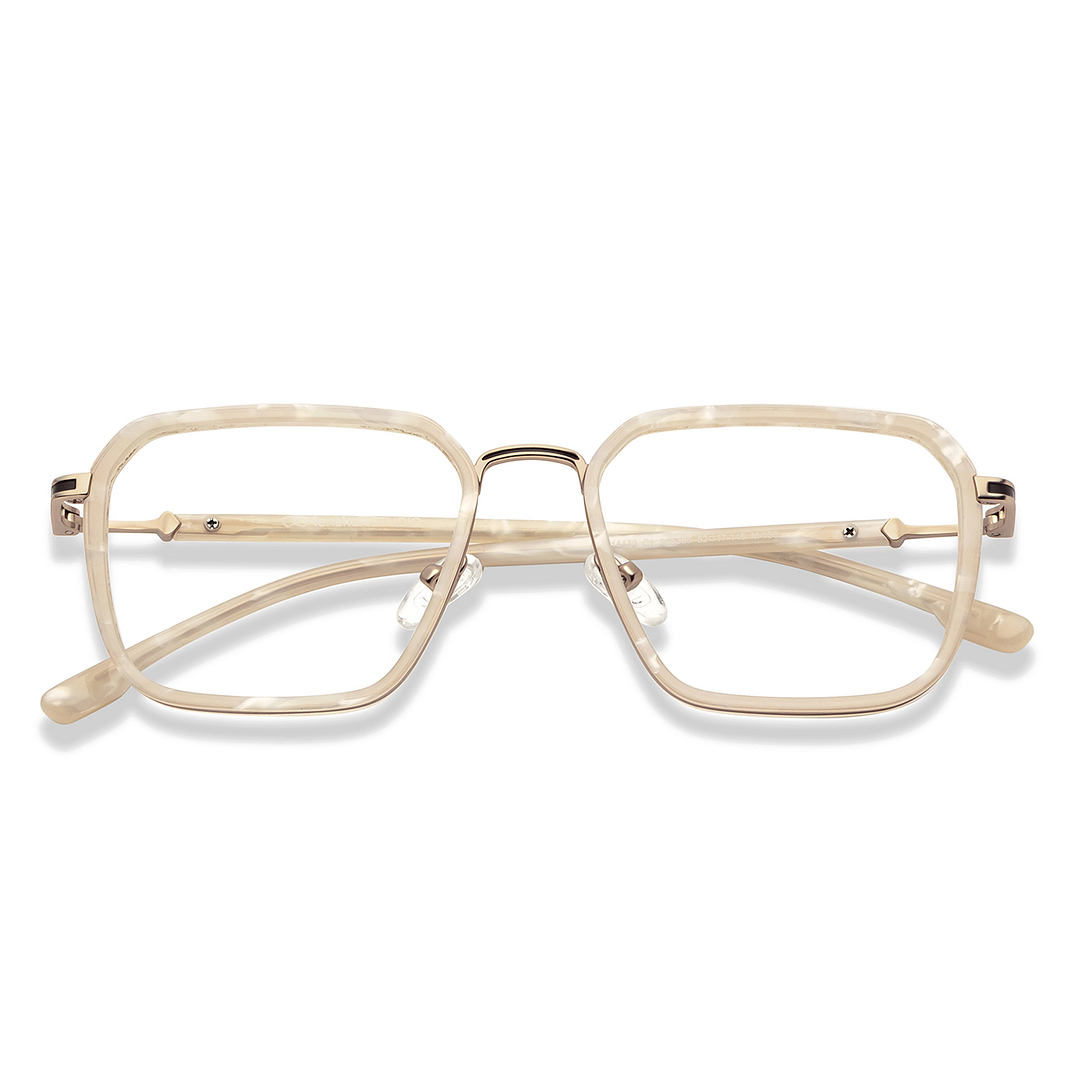 Lenskart Studio Online White Full Rim Square left side