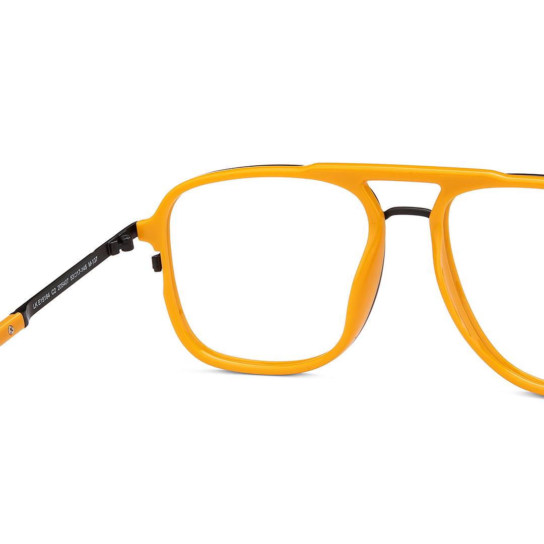 Lenskart Studio Online Yellow Full Rim Square right side