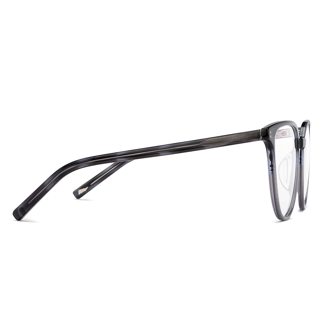 Lenskart Gray Transparent Full Rim Round left side