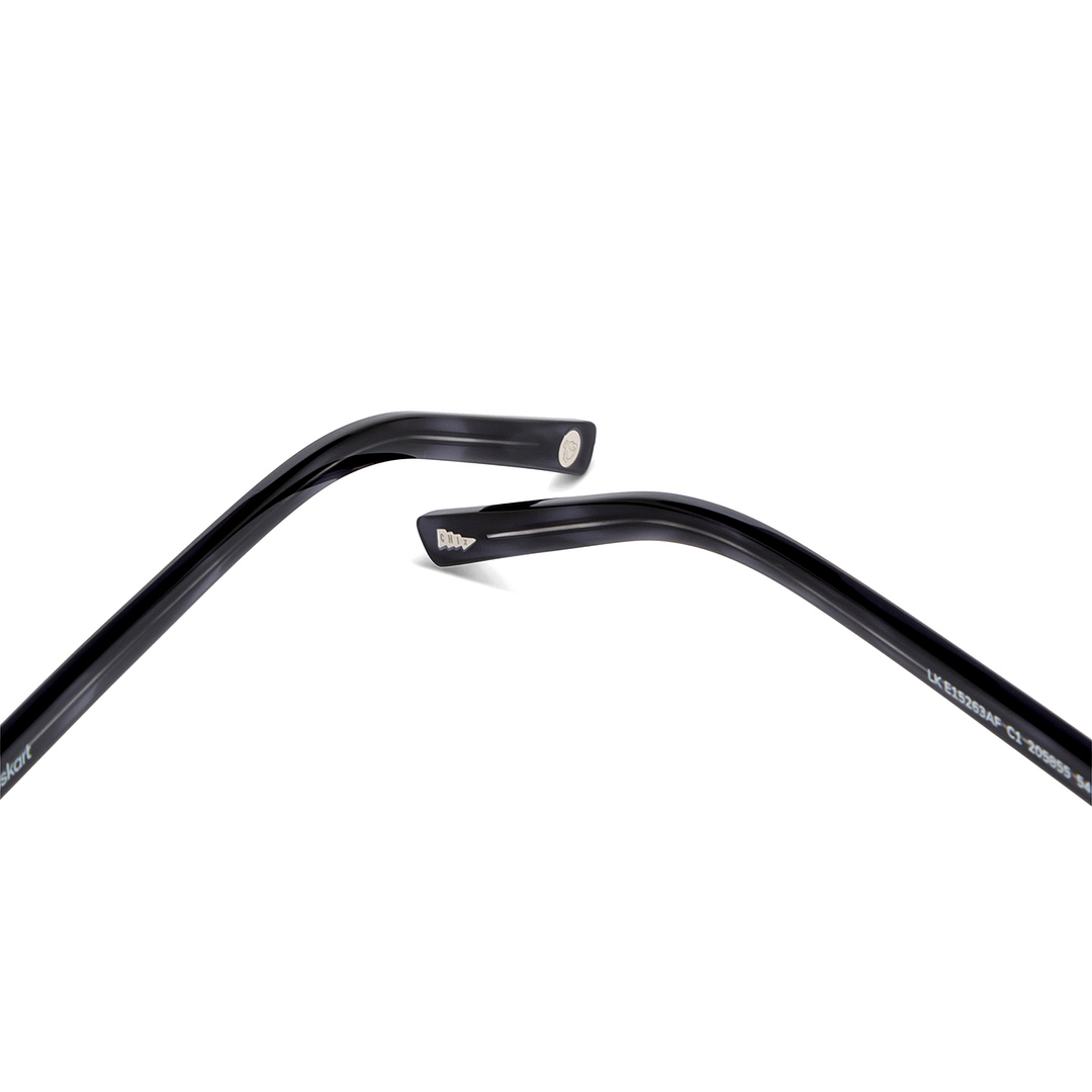 Lenskart Gray Transparent Full Rim Round left side