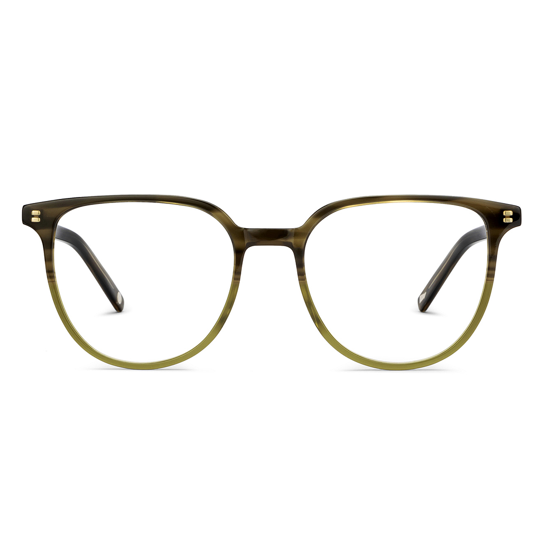Lenskart Green Transparent Full Rim Round right side