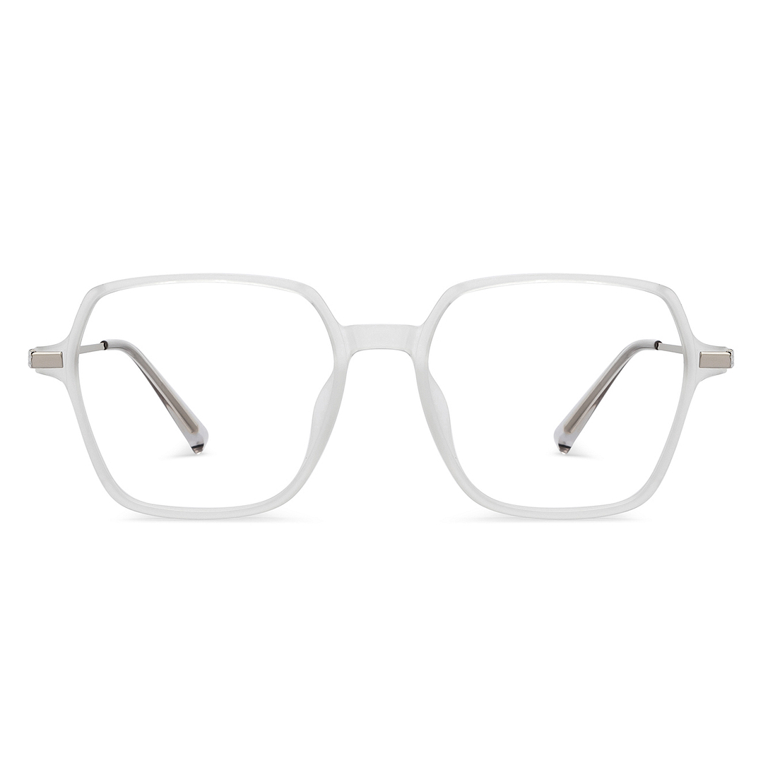 Lenskart White Full Rim Geometric right side