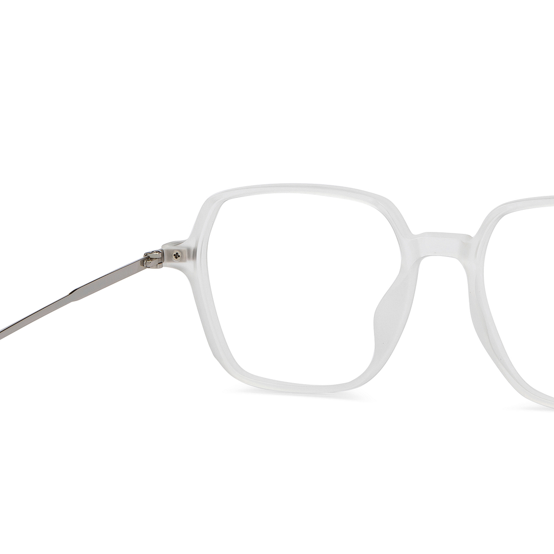 Lenskart White Full Rim Geometric right side