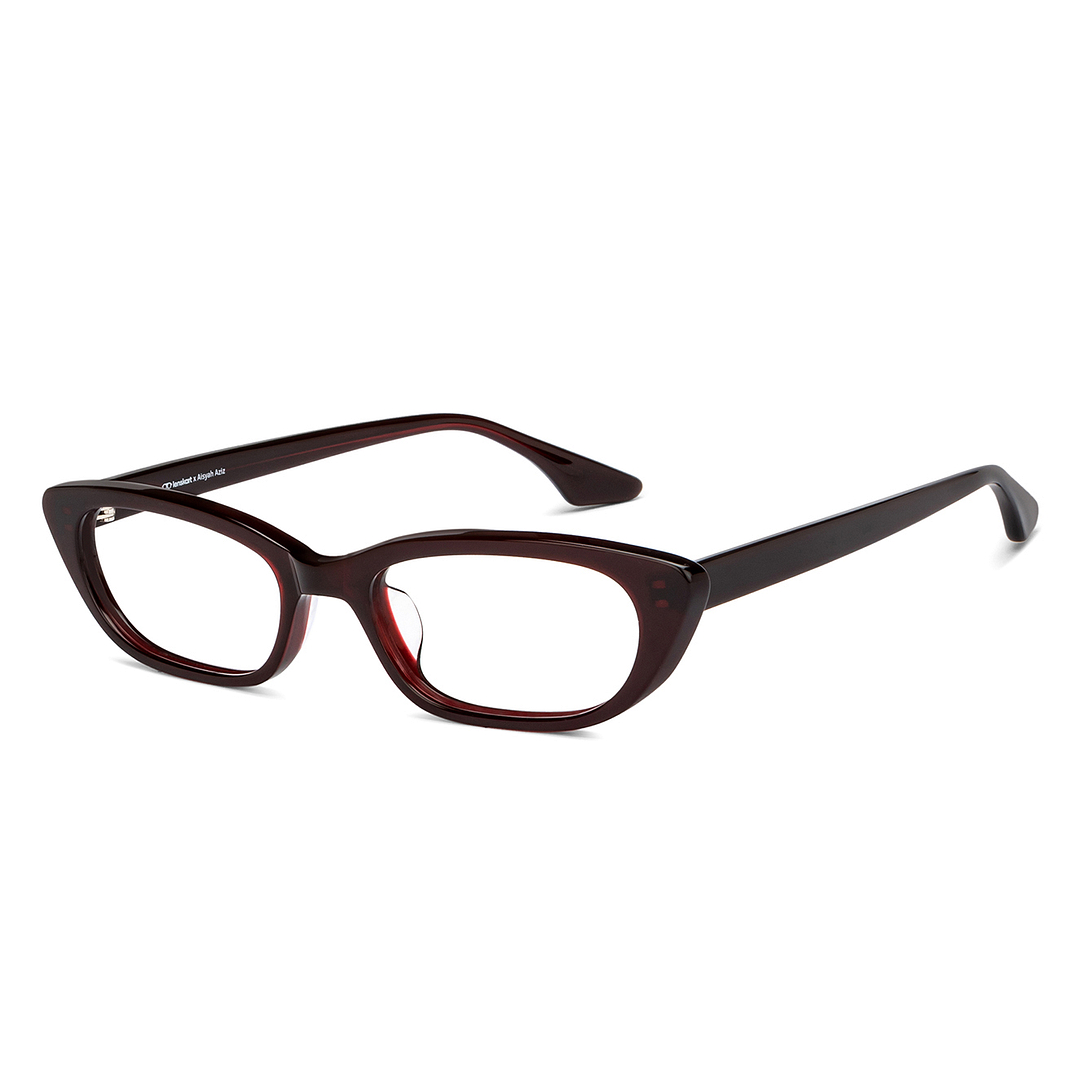 Lenskart Air Red Full Rim Cat Eye left side