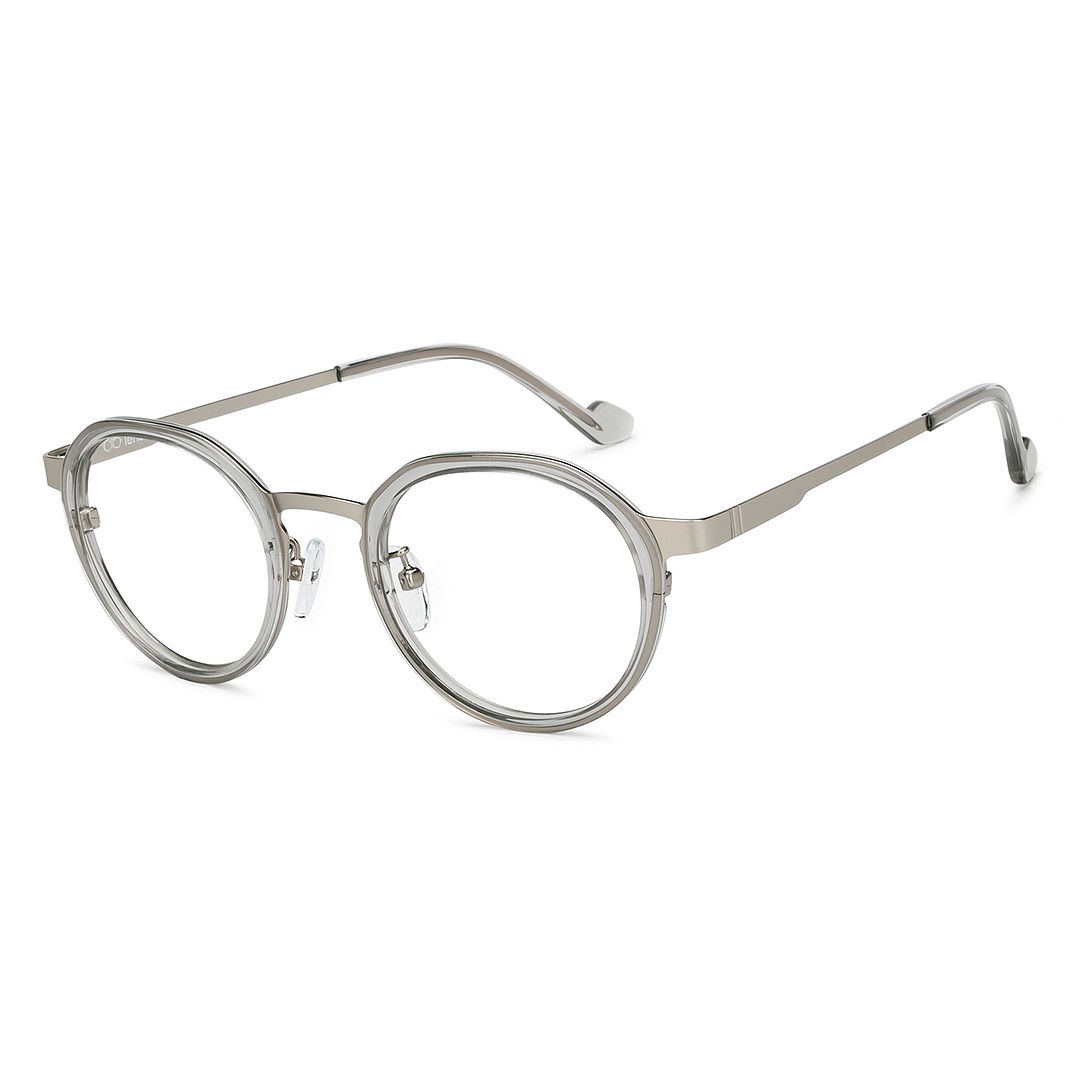 Lenskart Silver Full Rim Round left side