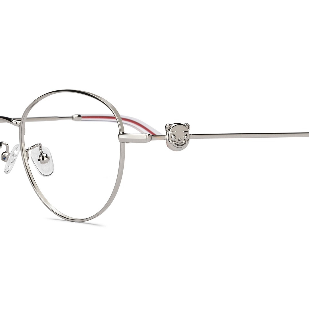 Lenskart Silver Full Rim Round left side