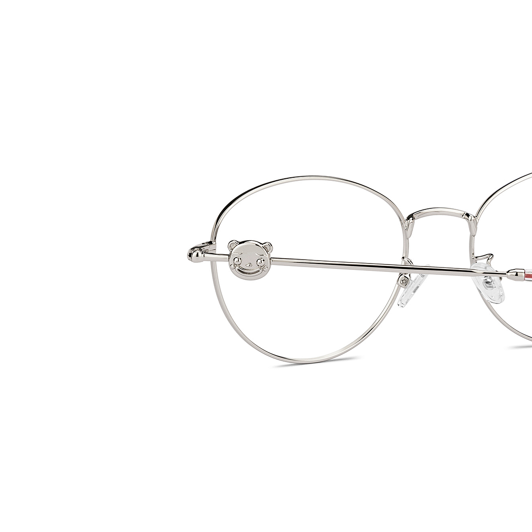 Lenskart Silver Full Rim Round left side