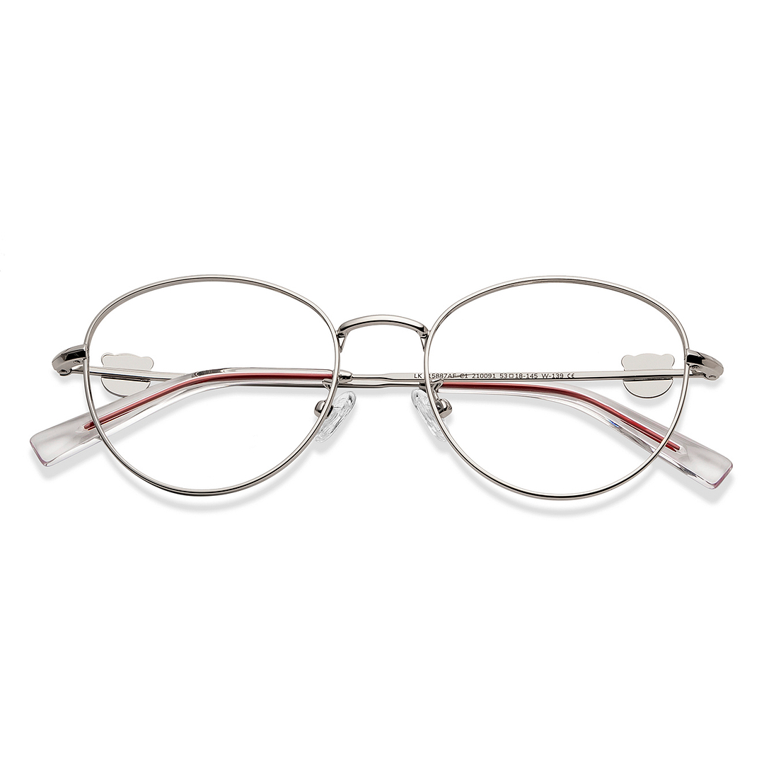 Lenskart Silver Full Rim Round left side