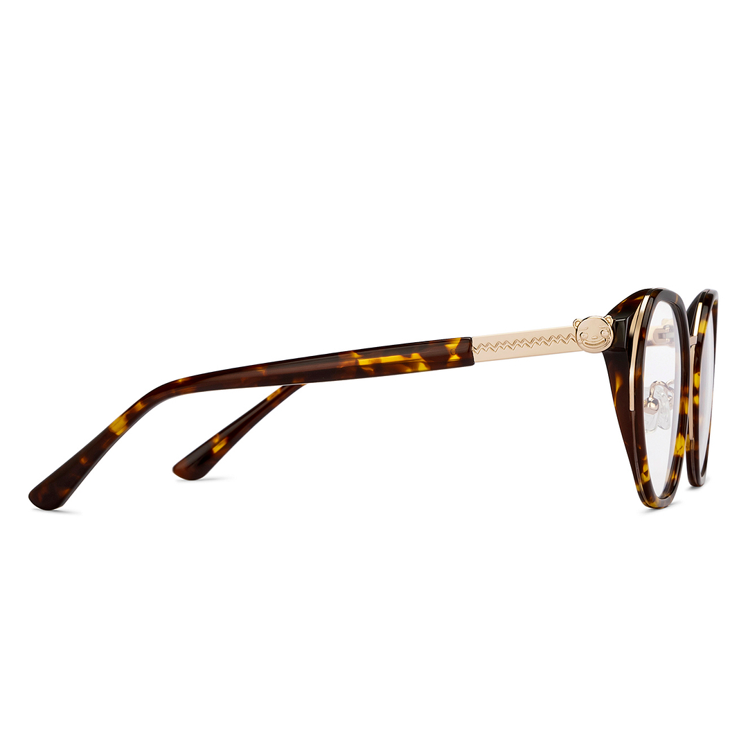 Lenskart Gold Full Rim Geometric right side