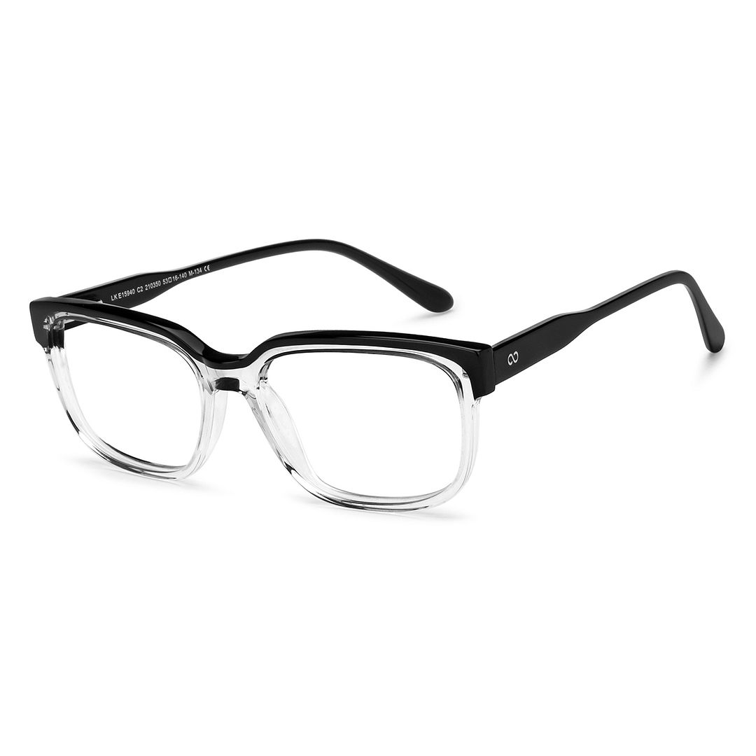 استوديو لينسكارت أسود شفاف حافة كاملة المستطيل right side