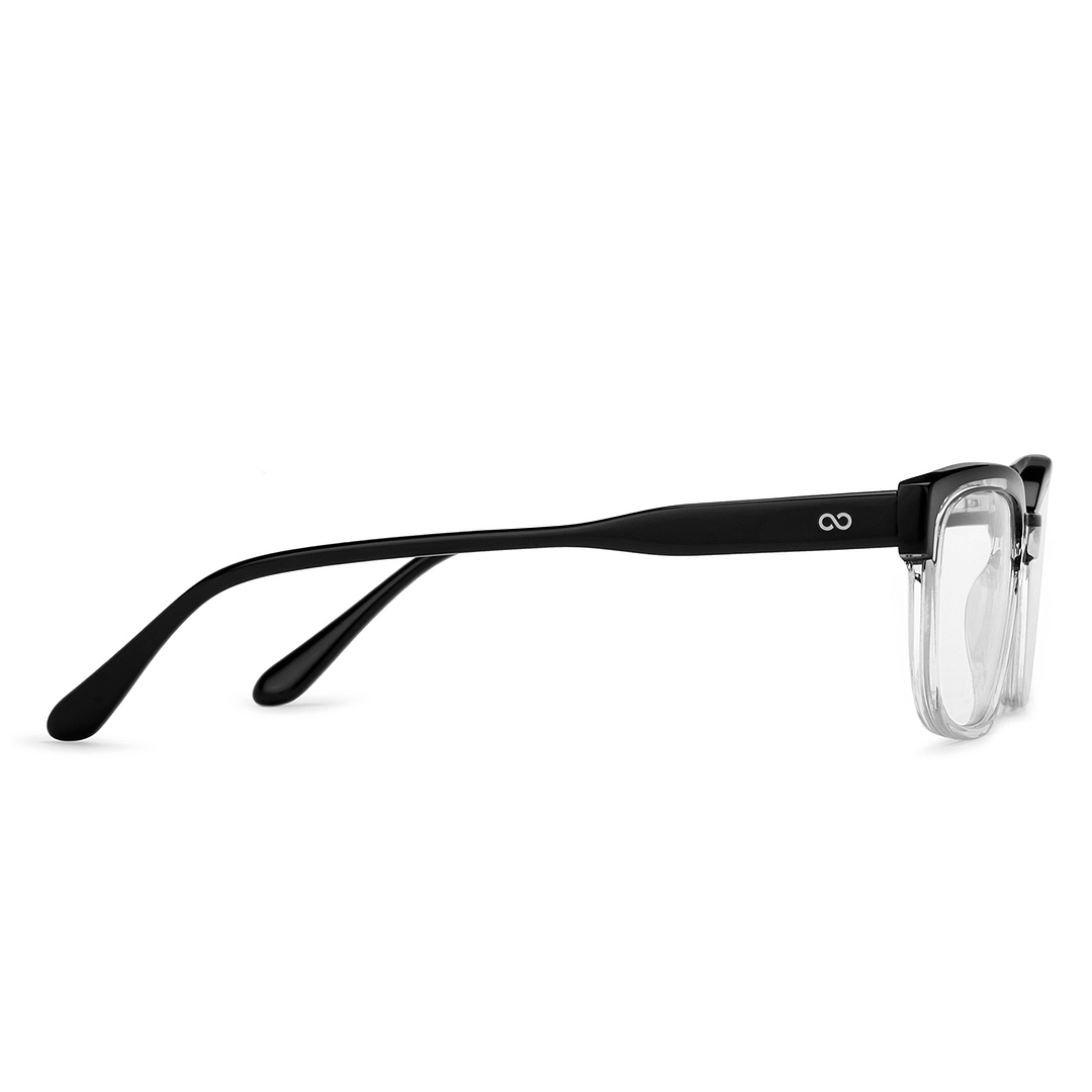 استوديو لينسكارت أسود شفاف حافة كاملة المستطيل left side