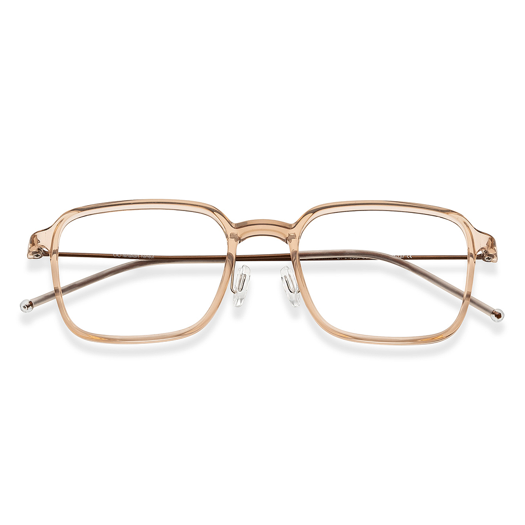 Lenskart Light Brown Full Rim Square left side