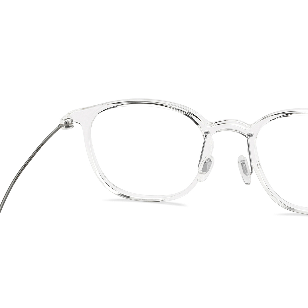 Lenskart Crystal Transparent Full Rim Round right side