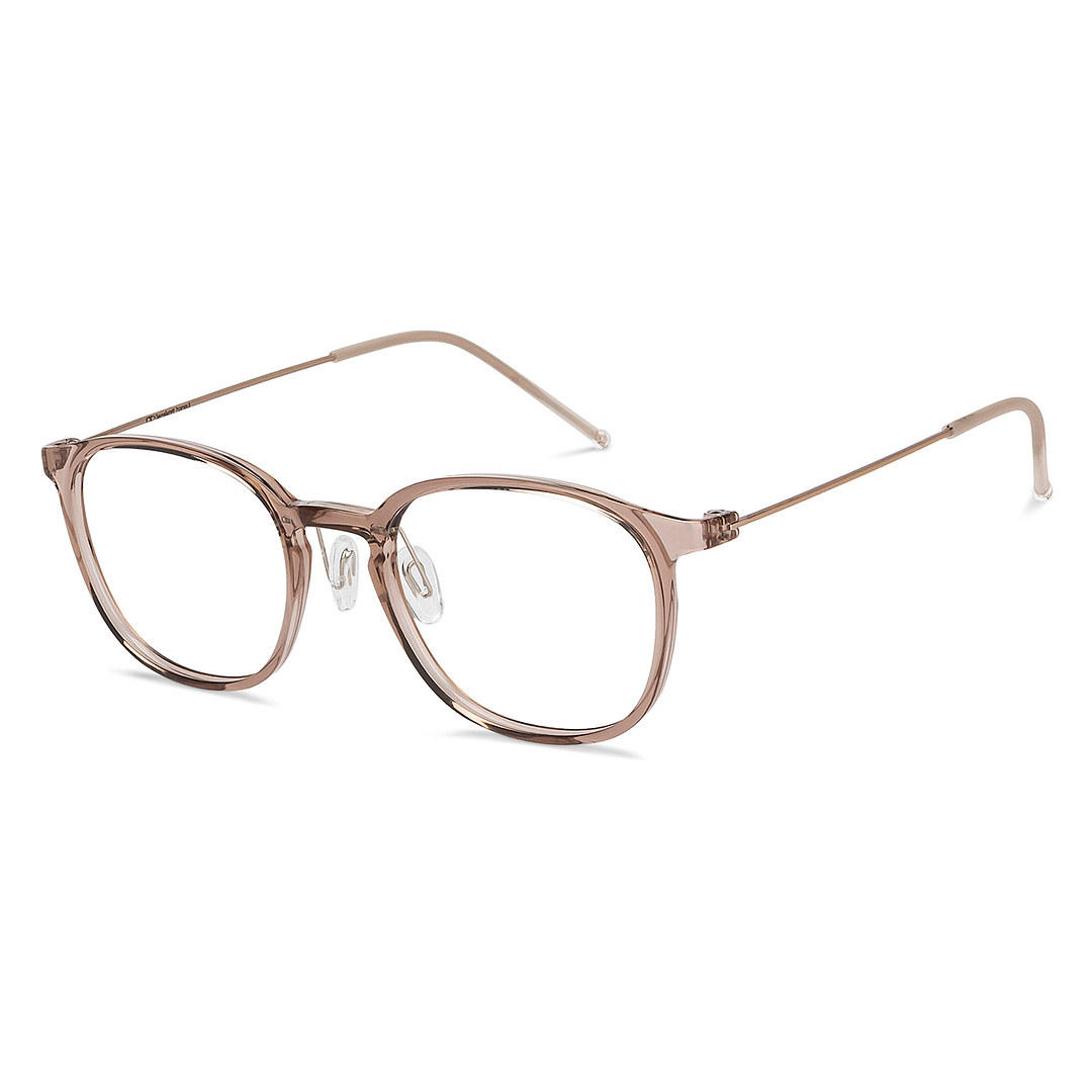 Lenskart Light Brown Full Rim Round left side