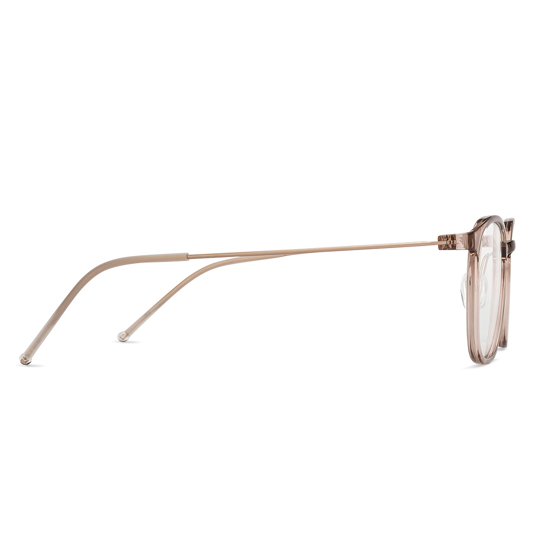 Lenskart Light Brown Full Rim Round left side