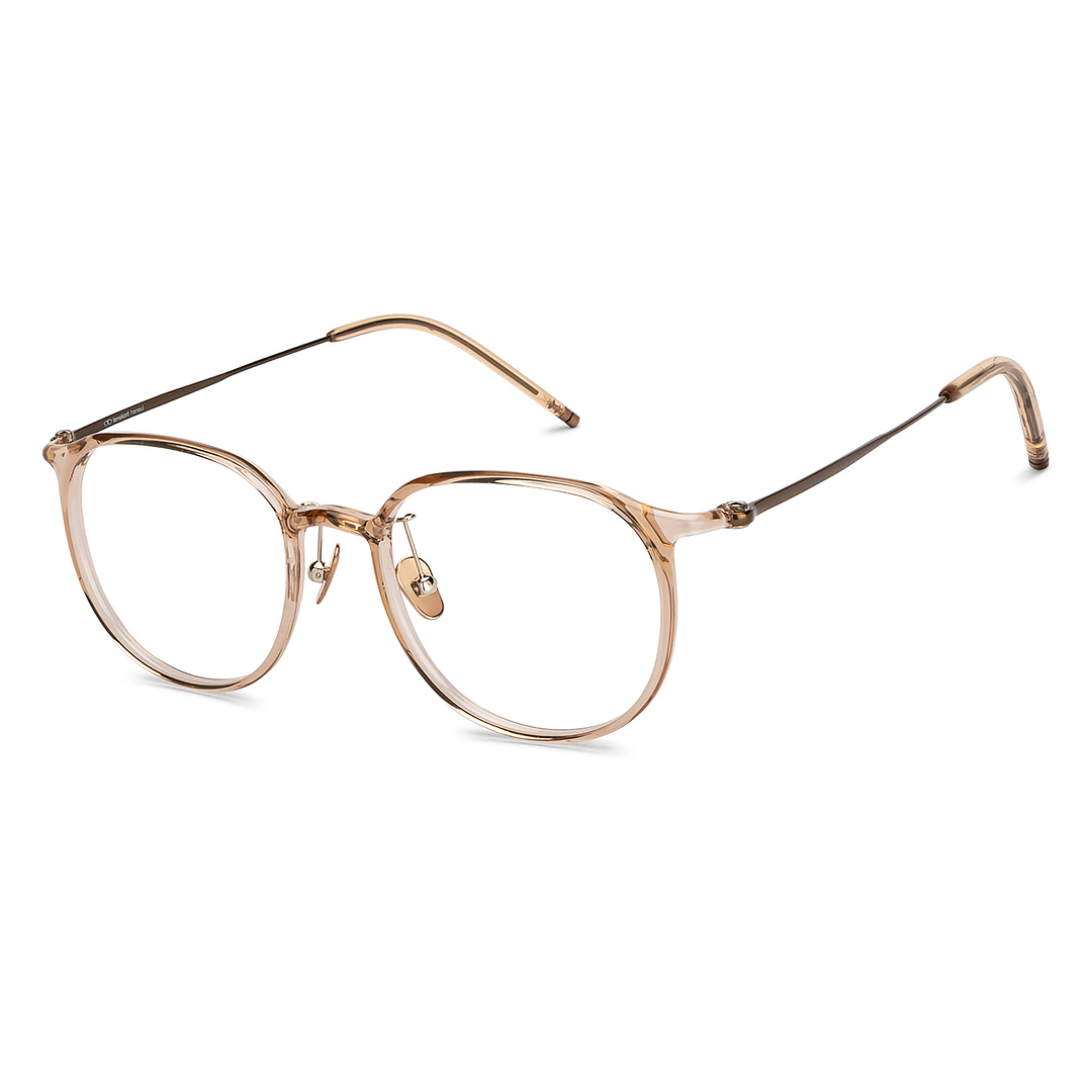 Lenskart Light Brown Full Rim Round right side
